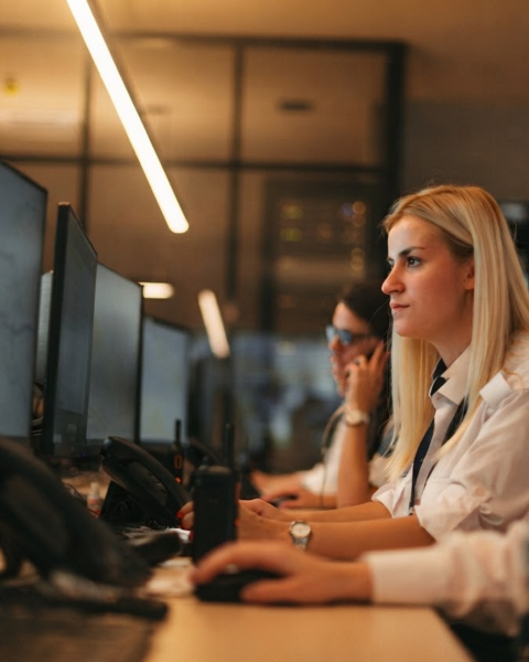 people working on computers