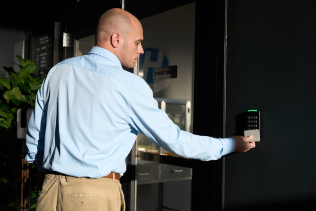 Man Using Access Control Systems